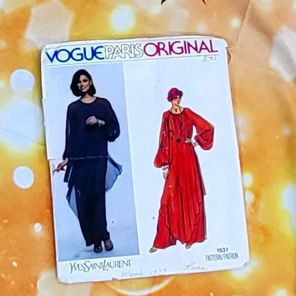 Vogue  vintage Yves St Laurent pattern - Picture 3 of 7